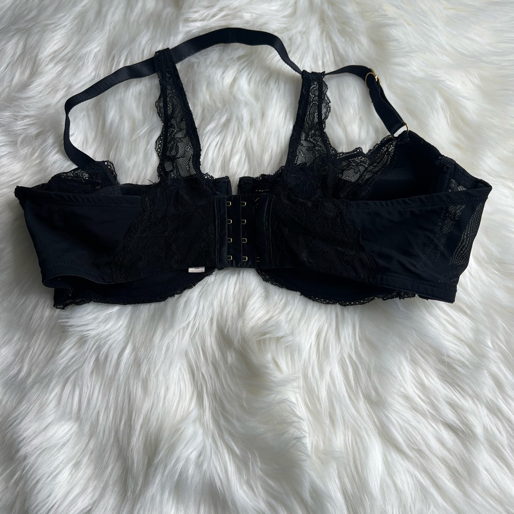 Cacique Black Lace Bra Size 44DD - Picture 7 of 9